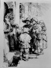 Žebráci u dveří-Rembrant - obrázek